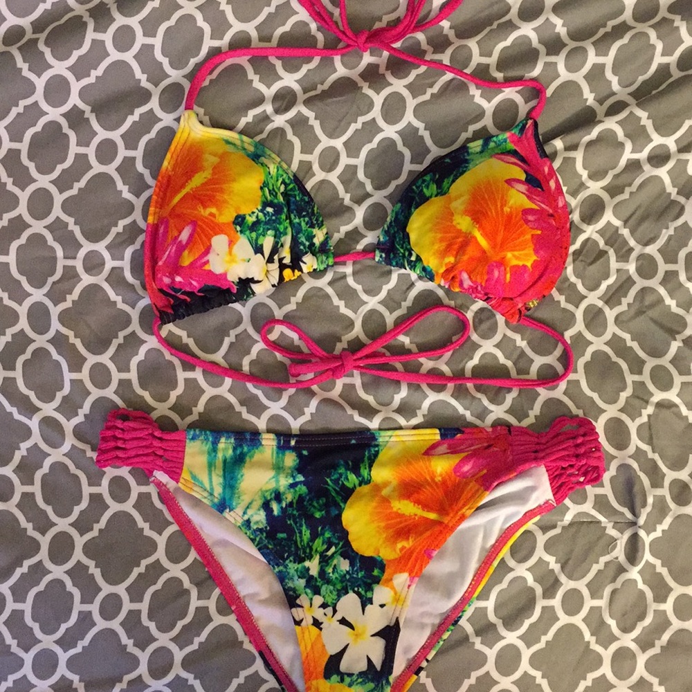 Billabong Tropical Pink Bikini Set